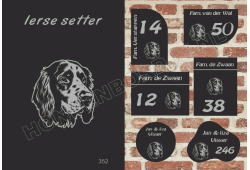 Naambord Ierse setter