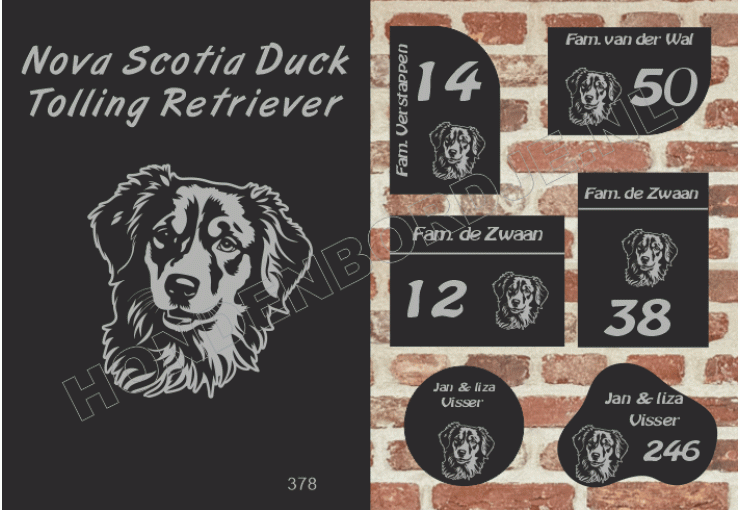 Naambord Nova Scotia Ducktolling