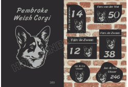 Naambord Pembroke Welsh Corgi