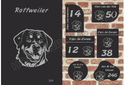 Naambord Rottweiler