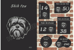 Naambord Shih tzu
