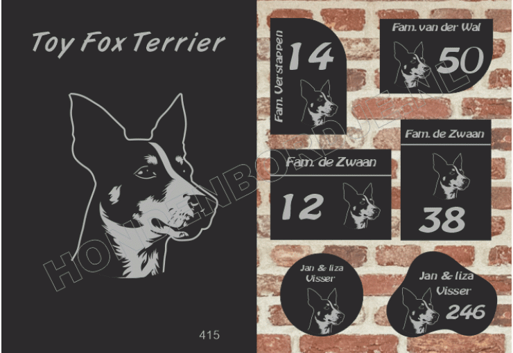 Naambord Toy Fox Terrier Naambord Toy Fox Terrier