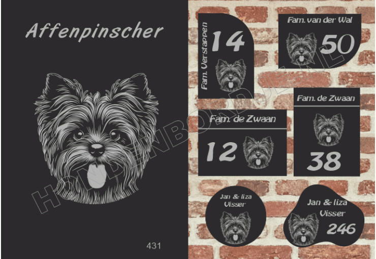Naambord Affenpinscher Naambord Affenpinscher