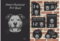 Naambord Amerikaanse Pit Bull