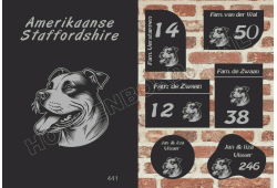 Naambord Amerik. Staffordshire