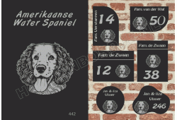 Naambord Amerik.  Water Spaniel
