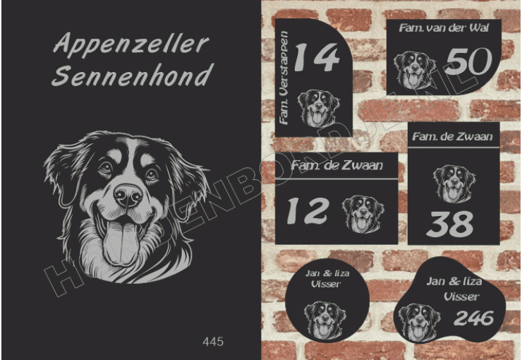Naambord Appenzeller Sennenhond