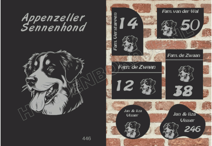 Naambord Appenzeller Sennenhond