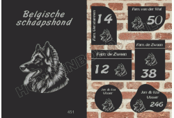 Naambord Belgische schaapshond