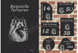 Naambord Belgische Tervuren