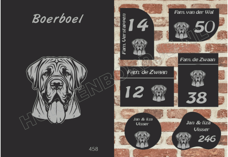 Naambord Boerboel Naambord Boerboel