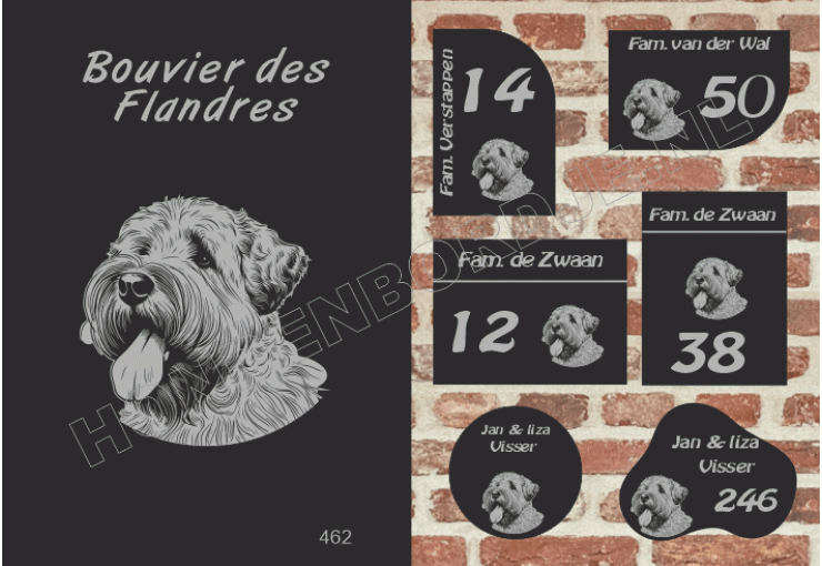 Naambord Bouvier des Flandres