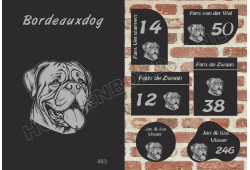 Naambord Bordeauxdog