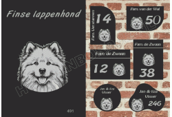Naambord Finse lappenhond