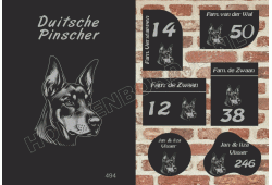 Naambord Duitsche Pinscher