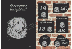 Naambord Maremma Berghond