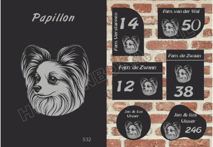 Naambord Papillon Naambord Papillon