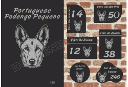 Naambord Port. Podengo Pequeno