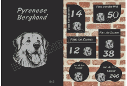 Naambord Pyrenese Berghond