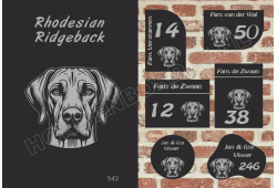 Naambord Rhodesian Ridgeback