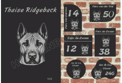 Naambord Thaise Ridgeback