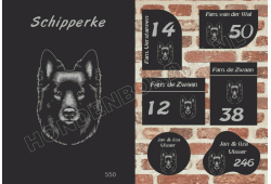 Naambord Schipperke