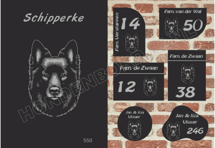 Naambord Schipperke Naambord Schipperke