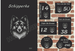 Naambord Schipperke